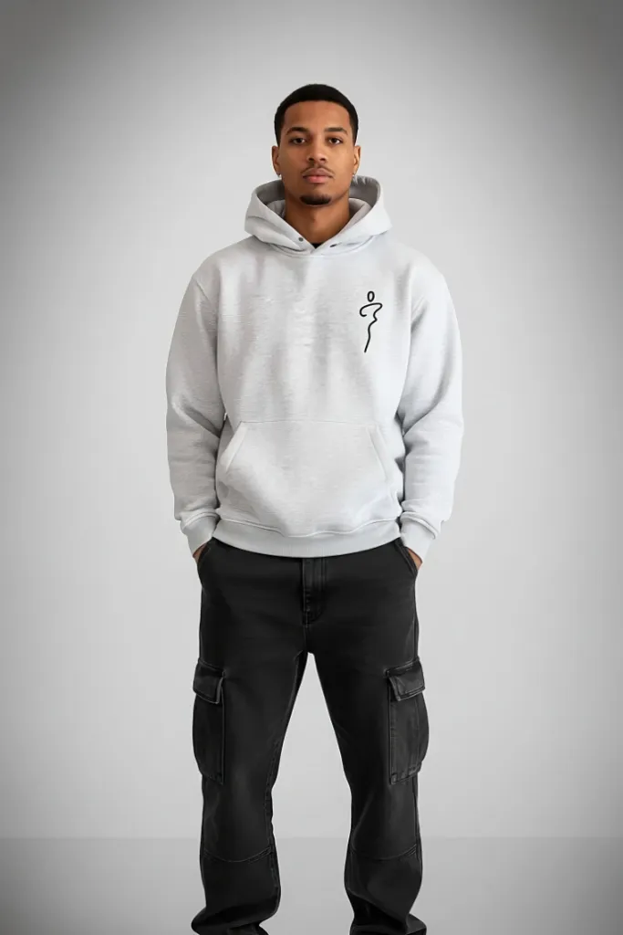 Unrestricted Signature Embroidered Hoodie - Heather Grey  (S)